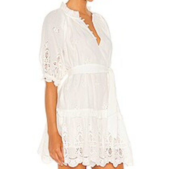 Cleobella Nevah Mini Dress in White - Picture 2 of 5